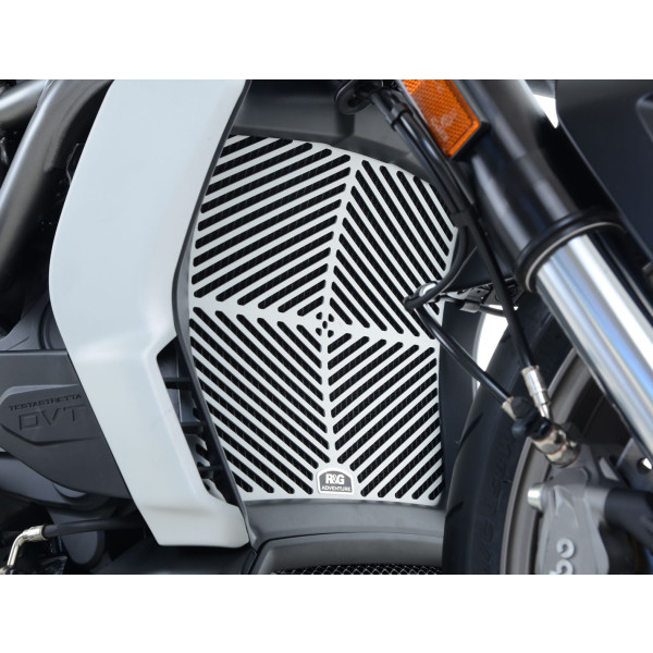 R&G Brushed Aluminium Radiator Guard for the Ducati X-Diavel '16-